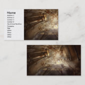 スチームパンク – 海軍 – 脱出ハッチ 名刺 (正面/裏面)