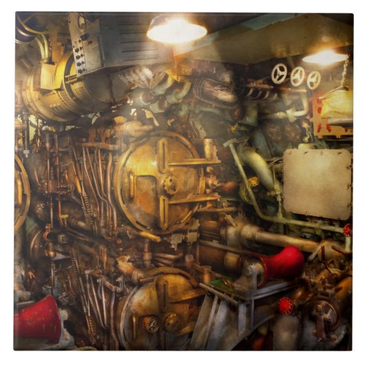 スチームパンク – 海軍 – 魚雷の部屋 タイル (正面)