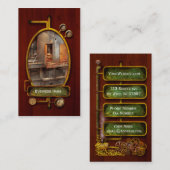 スチームパンク – 給排水衛生設備 – 配管工ディレマ 名刺 (正面/裏面)