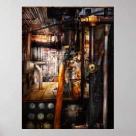 スチームパンク – 給排水衛生設備 – 配管 ポスター