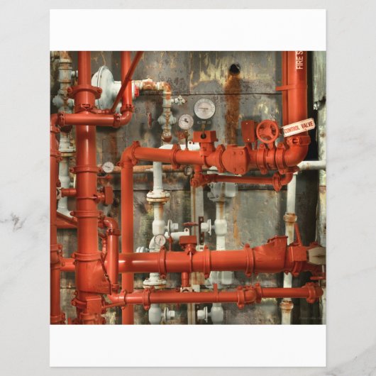 スチームパンク – 赤いパイプ頭痛 チラシ (正面)