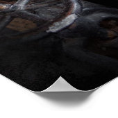 スチームパンク – 配管 – バルブを回す ポスター (角)