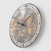 スチームパンク – 配管 – 蒸留装置 ラージ壁時計 (傾斜)