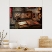 スチームパンク – 電気 – 私の9から5の仕事 ポスター (キッチン)