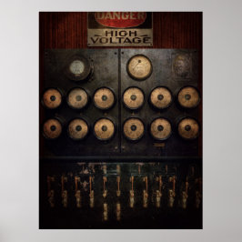 スチームパンク – 電気 – 電力の中心 ポスター