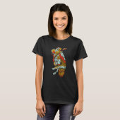 スチームパンク《鳥》ハヤブサ鳥獣スチームパンク Tシャツ (正面フル)