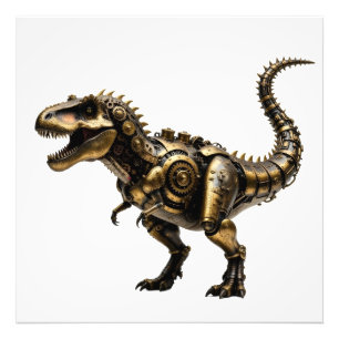 スチームパンクT-Rexメカ - 真鍮ダイノビースト フォトプリント