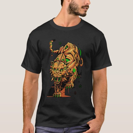スチームパンプーンスチームタイガー Tシャツ (正面)