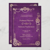 スチームパ結婚ンク 招待状 (正面/裏面)