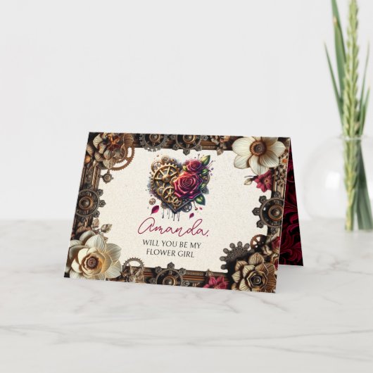 スチームパ結婚ンク | 私の花娘になってくれないか カード (正面)