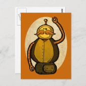 スチームボットアンティークロボット ポストカード (正面/裏面)