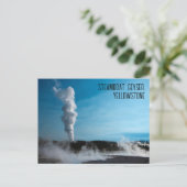 スチームボートゲイザー噴火イエローストーン ポストカード (スタンド正面)