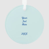 スチームボートザアディロンダックレイクジョージNY オーナメント (裏面)