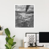 スチームボートユーコン1920年 ポスター (ホームオフィス)