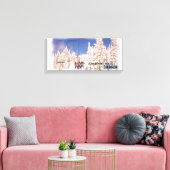 スチームボート春スキーリフトのキャンバスのラップ キャンバスプリント (インサイチュ (リビング))