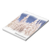 スチームボート春霜の降りたツリーのメモ帳 ノートパッド (回転)