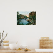 スチームボート、ウィスコンシン川のデルスヴィンテージ ポスター (キッチン)