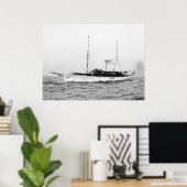 スチームヨットエメラルド、1900年代初期 ポスター (ホームオフィス)