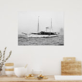 スチームヨットエメラルド、1900年代初期 ポスター (キッチン)