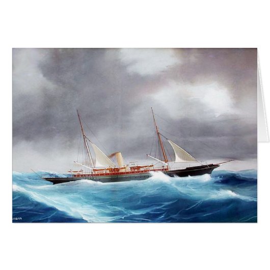 スチームヨットマルガリータ1900年代 (正面横)