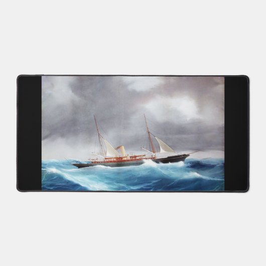スチームヨットマルガリータ1900年代 デスクマット (正面)