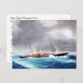 スチームヨットマルガリータ1900年代 ポストカード (正面/裏面)