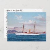 スチームヨットSYヴァンドゥアラ1906 ポストカード (正面/裏面)