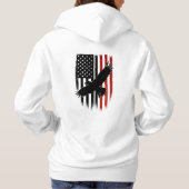 スチールおよびストライプ パーカ (裏面)