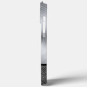 スチールとブラックレザーのプリント Case-Mate iPhoneケース (裏面 / 左)