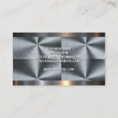 スチールのブラシ付きパターン 名刺 (裏面)