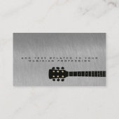 スチールクールグレイミュージシャン連絡 名刺 (裏面)