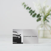 スチールグレイスタイリッシュプロフェッショナルビジネス 名刺 (スタンド正面)