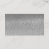 スチールグレクールー及びモダンミュージシャン 名刺 (裏面)