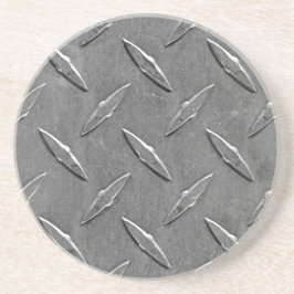 スチールグレーダイヤモンドプレート コースター