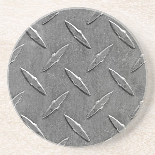 スチールグレーダイヤモンドプレート コースター (正面)