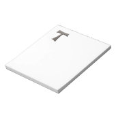 スチールグレールックフランシスカンタウクロス ノートパッド (回転)