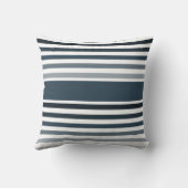 スチールコンテンポラリーブストライプルーの名前を持つワイド クッション (裏面)