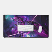 スチールシャドーゲームデスクマット | アサシン美学 デスクマット (キーボード&マウス)