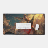 スチールシャドーゲームデスクマット | アサシン美学 デスクマット (キーボード&マウス)