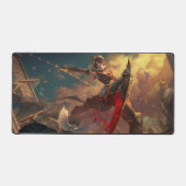 スチールシャドーゲームデスクマット | アサシン美学 デスクマット (正面)