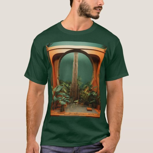 スチールジャングル:抽象芸術現実T型 Tシャツ (正面)