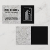 スチールスカイスクレーパー建物 |建築 予約カード (正面/裏面)