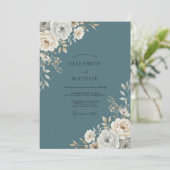 スチールソフトクリーム芍薬の結婚式 招待状 (スタンド正面)