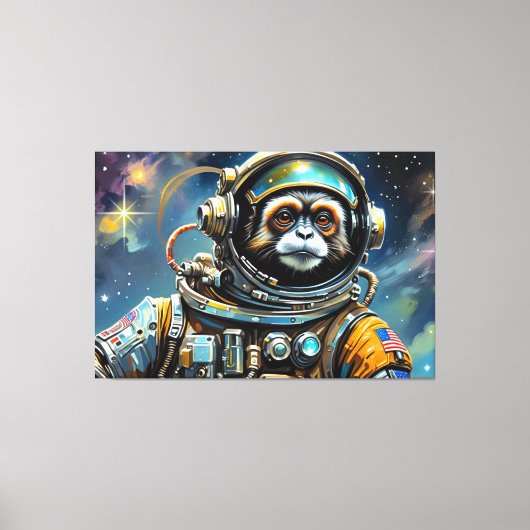 スチールタマリンモンキーの時代3 キャンバスプリント (正面)