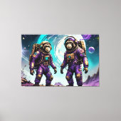 スチールタマリンモンキーの時代7 キャンバスプリント (正面)