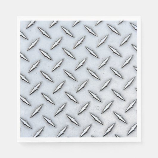 スチールダイヤモンドプレート スタンダードランチョンナプキン (正面)