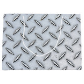 スチールダイヤモンドプレート ラージペーパーバッグ (正面)