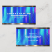 スチールトリム |メタリックブルー 名刺 (正面/裏面)