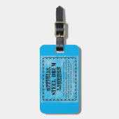 スチールドラムのライセンス ラゲッジタグ (正面縦)