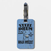 スチールドラム、脳凍結 ラゲッジタグ (裏面縦)